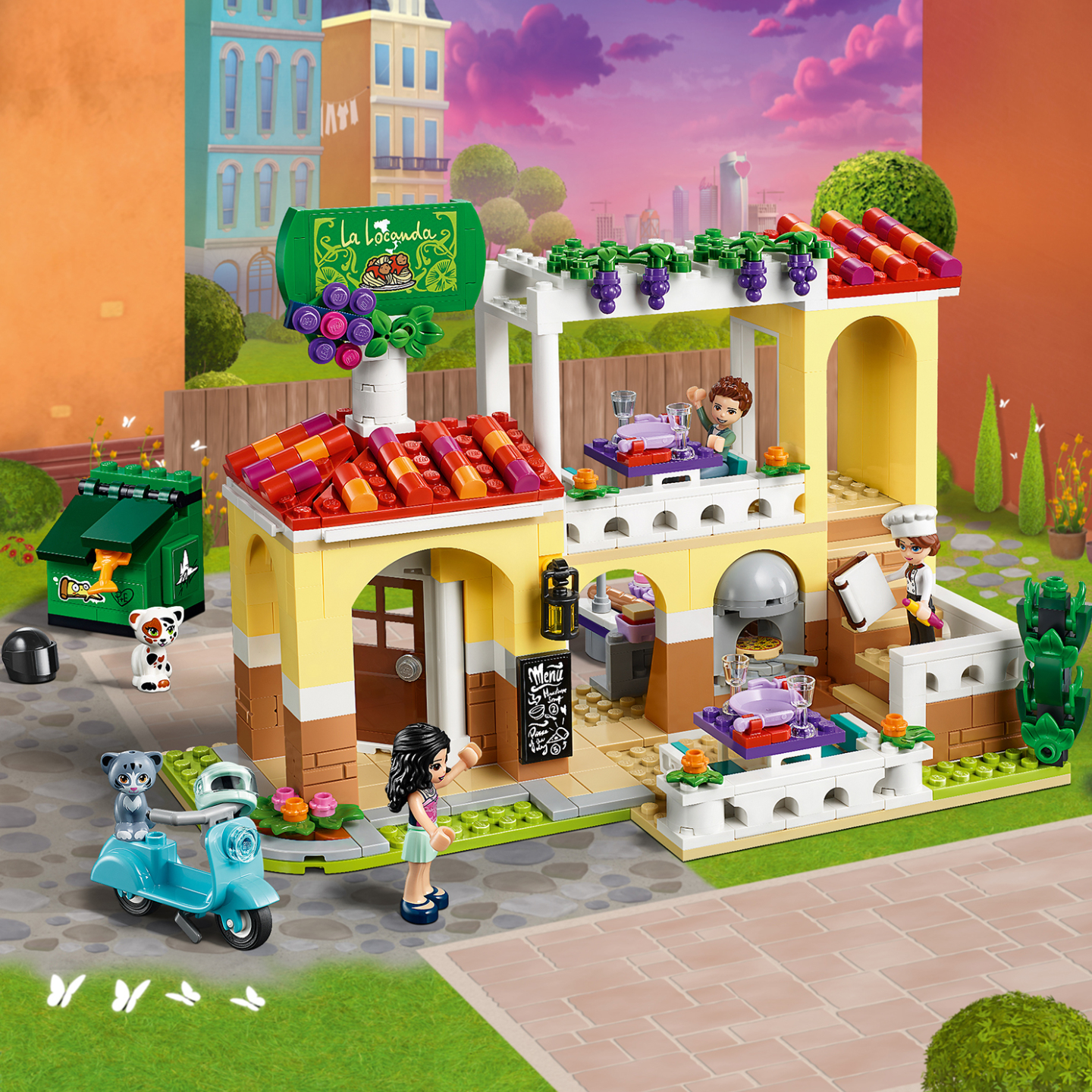 lego friends pizzeria 41379